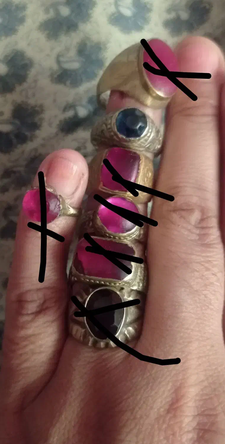 انگشترهای یاقوت اصل قاجاری|کلکسیون اشیاء عتیقه|تهران, افسریه شمالی|دیوار