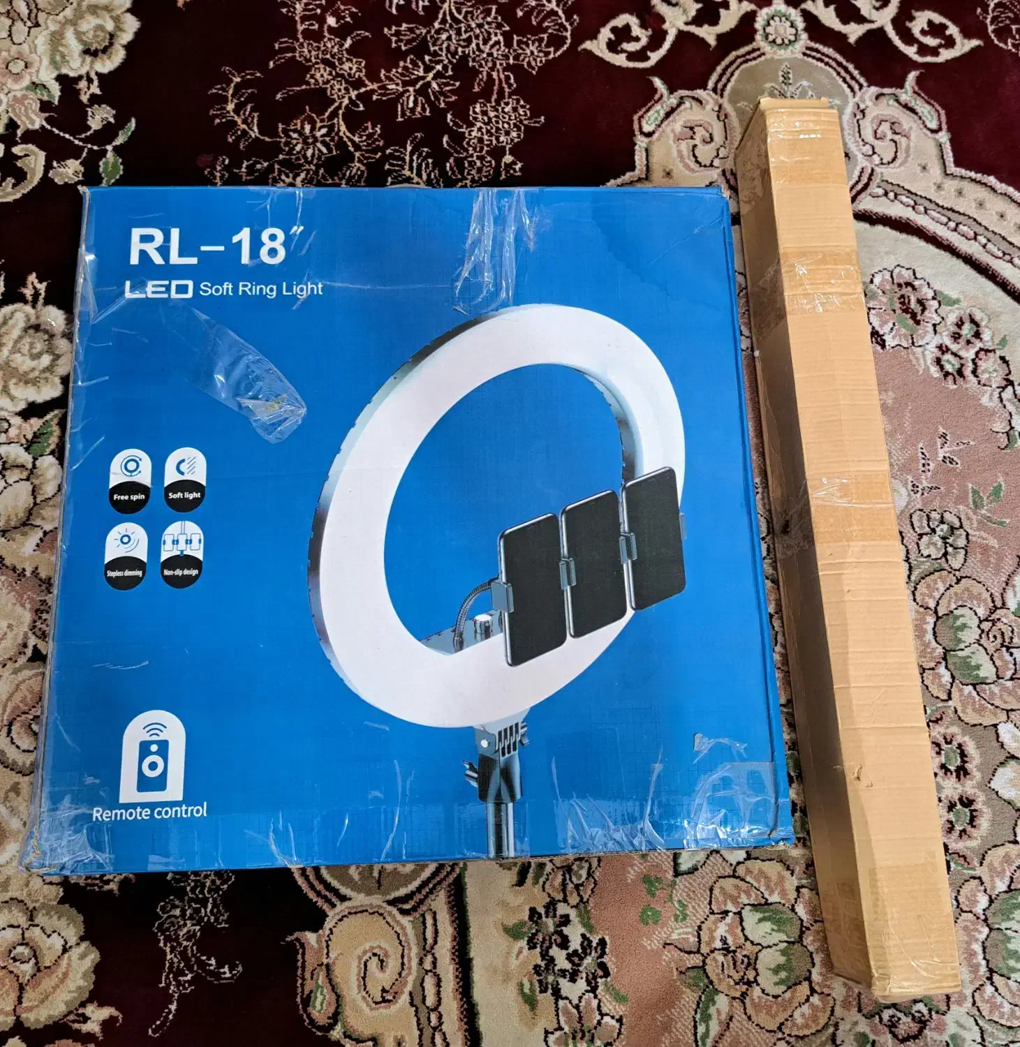 رینگ لایت مدل RL18 اورجینال 18 اینچ|دوربین عکاسی و فیلم‌برداری|اهواز, پردیس|دیوار