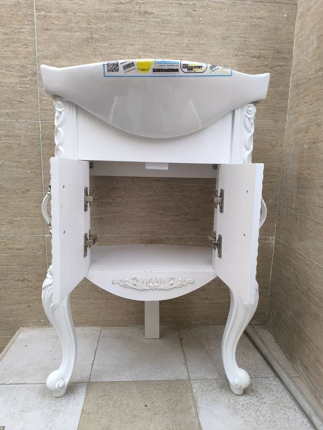 روشویی پایه دار نو نو|لوازم سرویس بهداشتی|هشتگرد, شهرک وحدت|دیوار