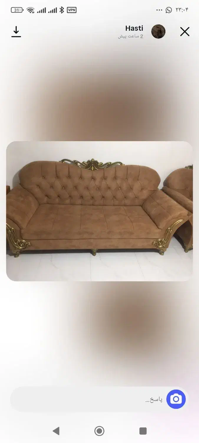 مبل سلطنتی کارنکرده تمیزو بدون لک|مبلمان خانگی و میز عسلی|رضوانشهر, |دیوار