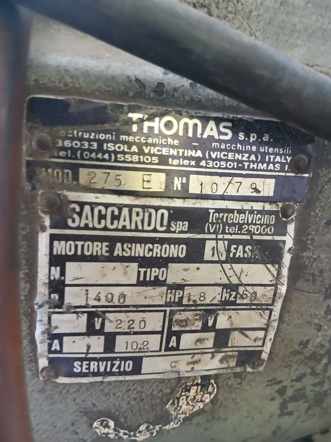 اره  آب صابونی توماس ایتالیا|ماشین‌آلات صنعتی|ری, فیروزآباد|دیوار