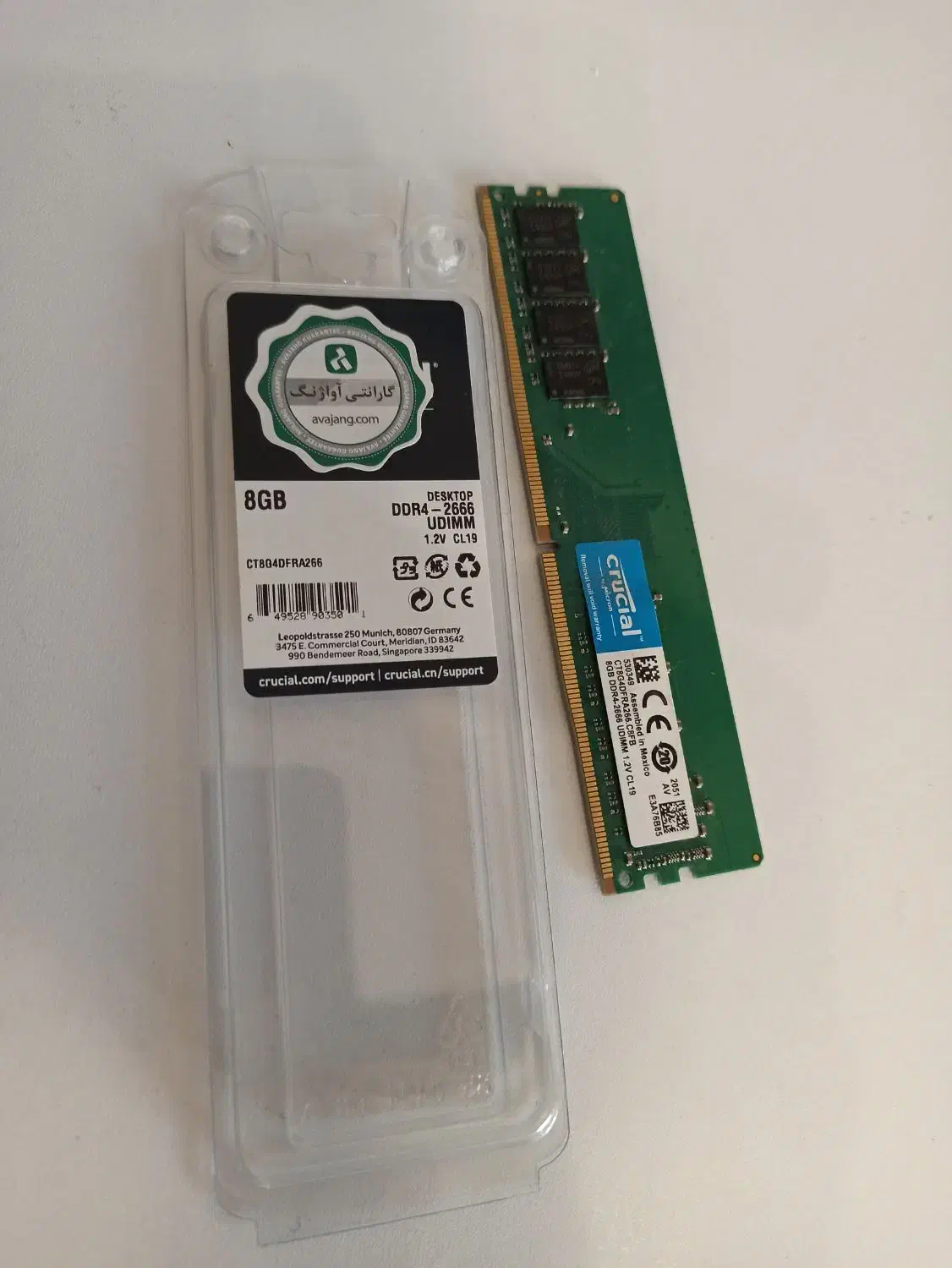 رم 8g کروشیال 2666 ddr4|قطعات و لوازم جانبی رایانه|دماوند, گیلاوند|دیوار