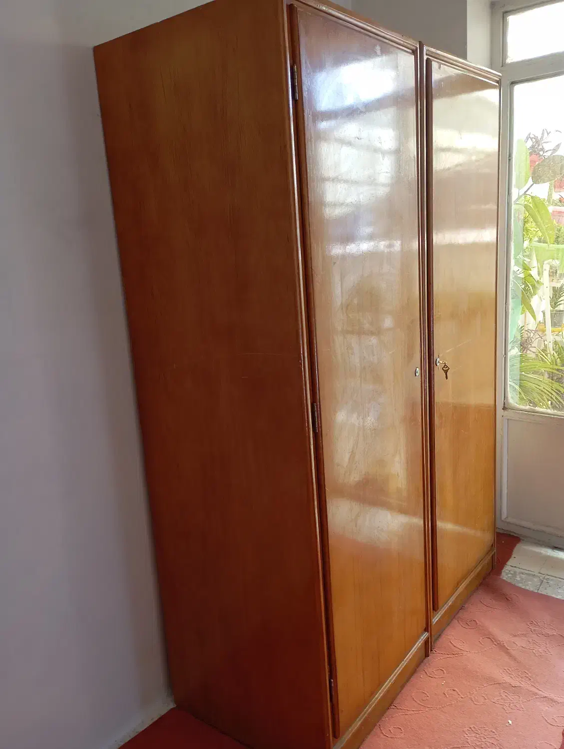 کمد قدیمی تمام چوب|جاکفشی، کمد، دراور|قزوین, |دیوار