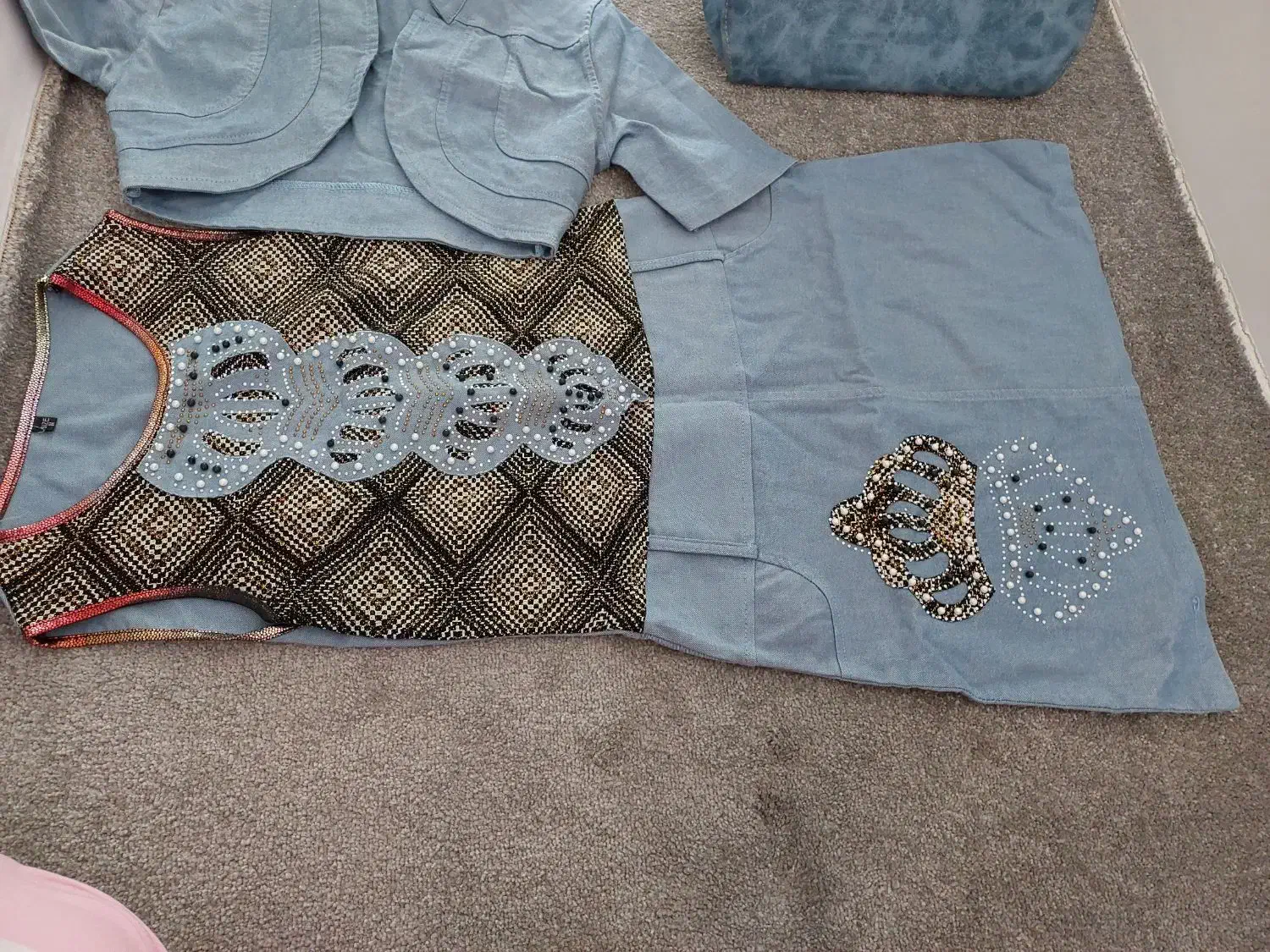 لباس مجلسی دخترانه طرح لی دوتکه|لباس|فامنین, |دیوار