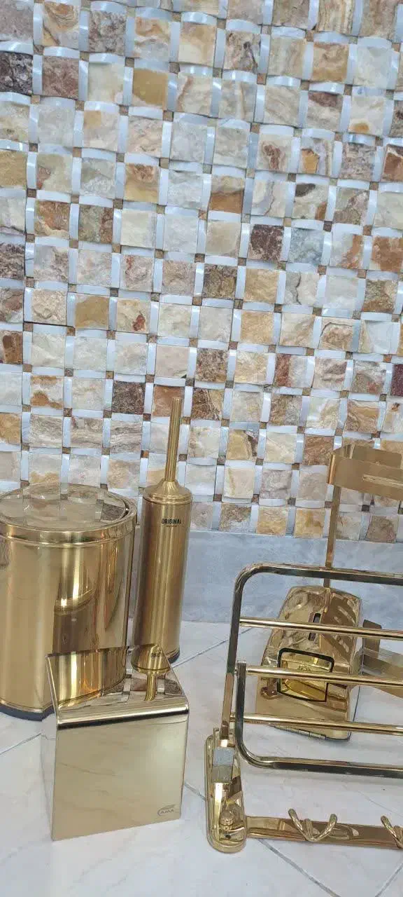ست طلایی حمام و دسشویی|لوازم حمام|تهران, آهنگ|دیوار