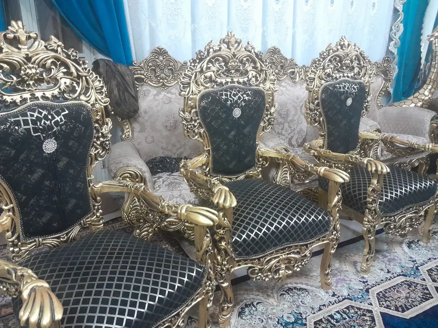 مبل هفت نفره مصری|مبلمان خانگی و میز عسلی|تربت‌حیدریه, فتح المبین|دیوار