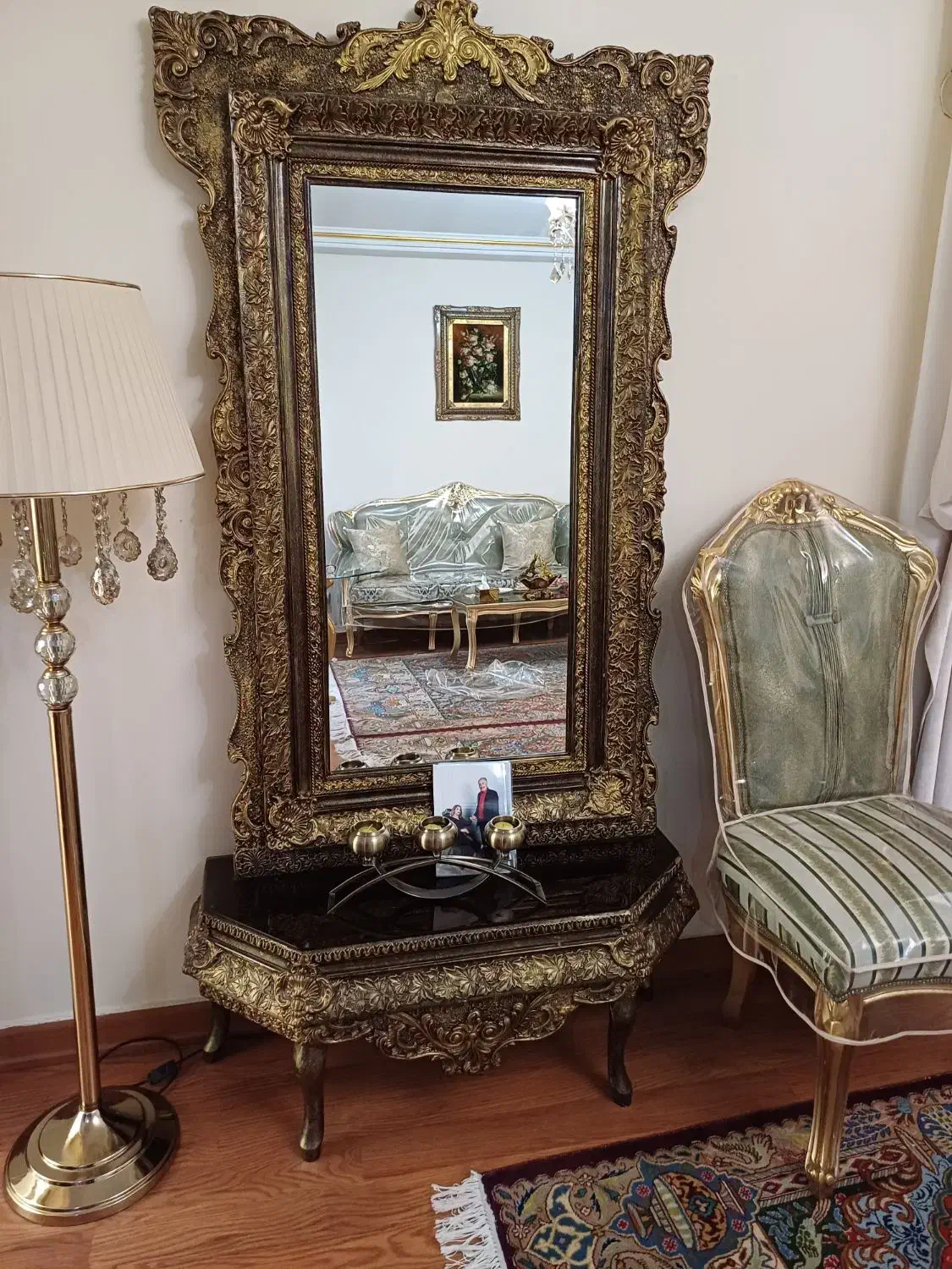 آینه کنسول سلطنتی شیک|بوفه، ویترین، کنسول|تهران, تهرانسر شمالی|دیوار
