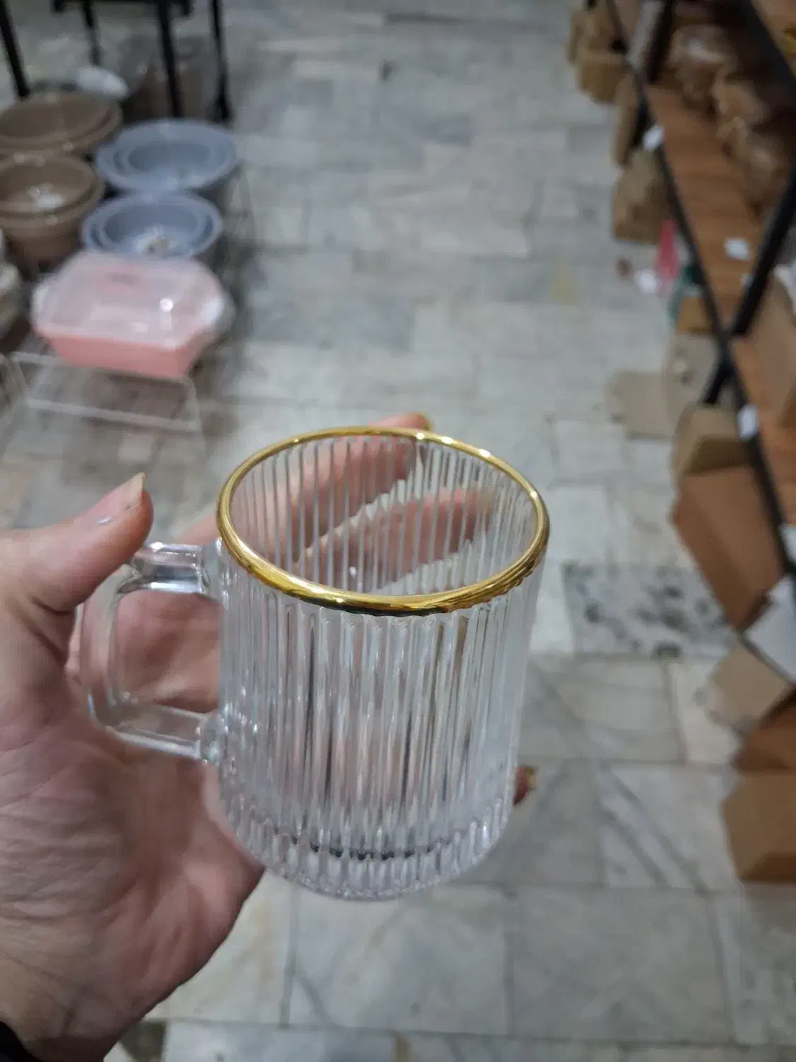 لیوان لب طلا کلارا|ظروف سرو و پذیرایی|تاکستان, |دیوار