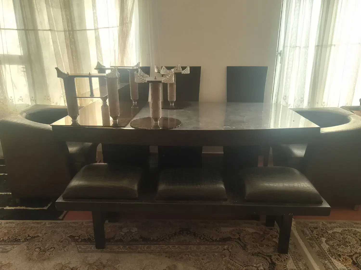 میز تلوزیون میز نهار خوری 8نفره مبل جلو مبلی|مبلمان خانگی و میز عسلی|تبریز, |دیوار