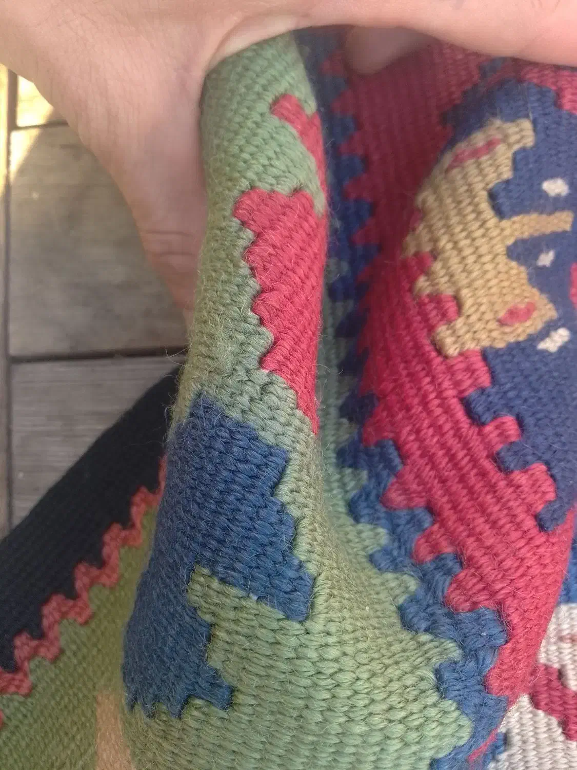 قالیچه اطیقه دست بافت|تابلو فرش|آستانه اشرفیه, |دیوار