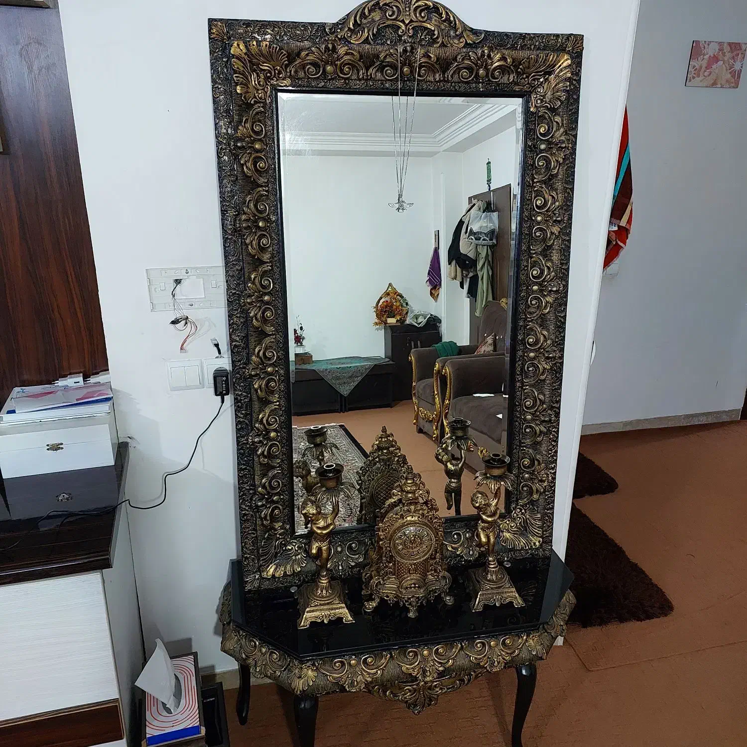 آینه وشمعدان|بوفه، ویترین، کنسول|گرگان, |دیوار