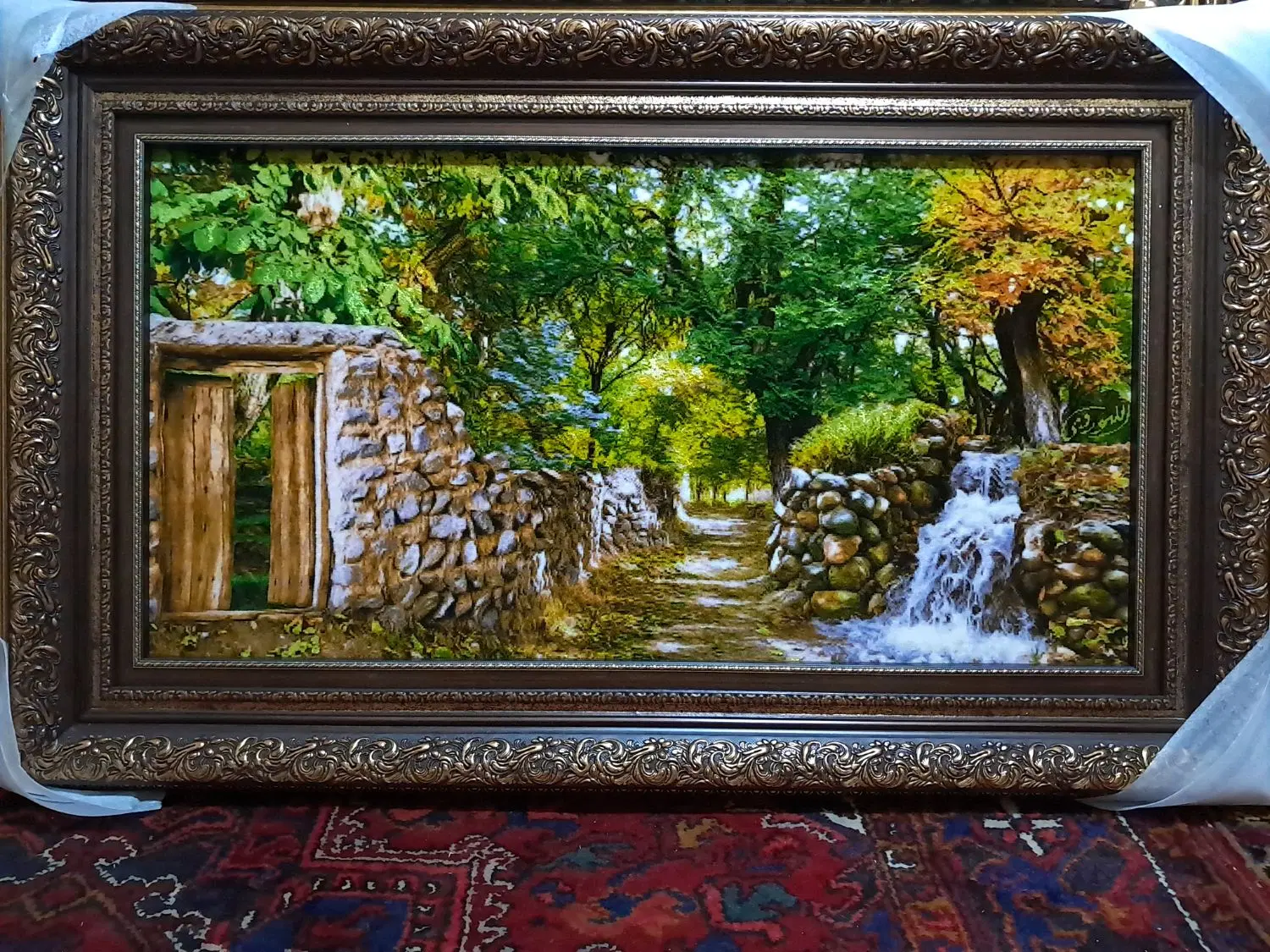 تابلوفرش دستبافت/تابلو فرش کوچه باغ سه بعدی محض|تابلو فرش|تهران, دکتر هوشیار|دیوار