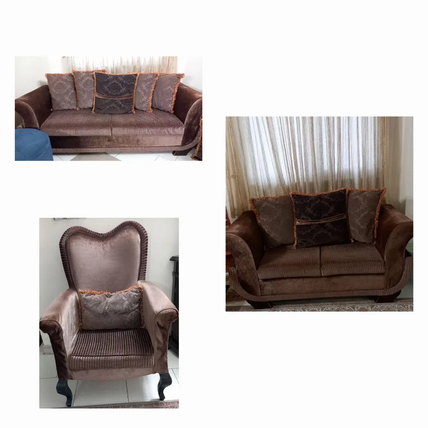 مبل ۷ نفره|مبلمان خانگی و میز عسلی|قائمشهر, |دیوار