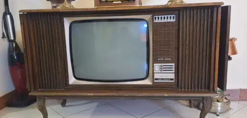 تلوزیون چوبی|کلکسیون اشیاء عتیقه|مشکین‌دشت, |دیوار