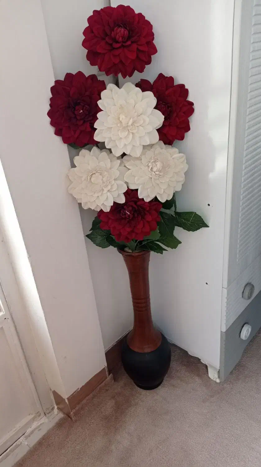 گل گلدون  تمیز  مرتب|گل مصنوعی|ازنا, |دیوار