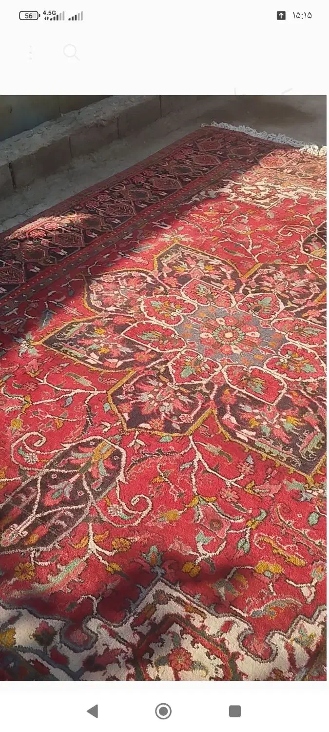 فرش طبیعی 3000شانه تبریز ۱۲ متری دوجفت|فرش|میاندوآب, |دیوار