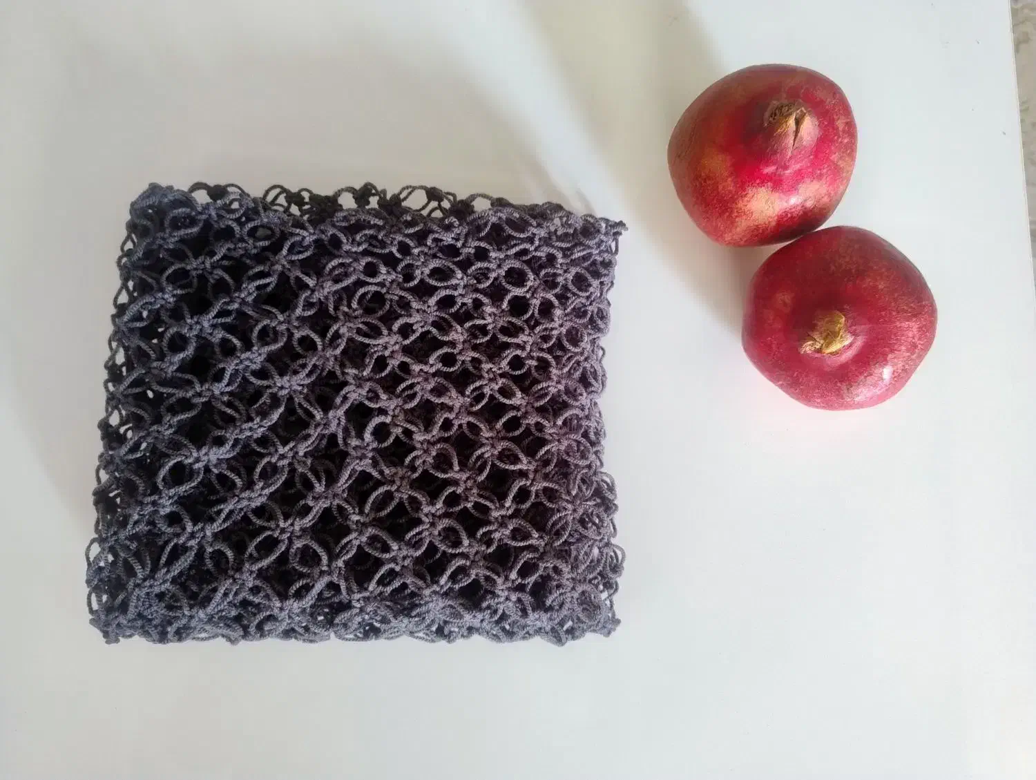 شال کاموایی رینگی قلاب بافی کار دست|لباس|پرند, فاز ۴|دیوار