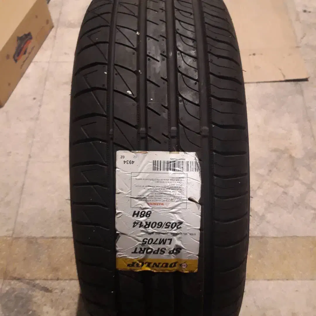 لاستیک پژو ۲۰۷-۲۰۶ ۲۰۵/۶۰/۱۴ دانلوپ|قطعات یدکی و لوازم جانبی|شیراز, فرهنگ شهر|دیوار