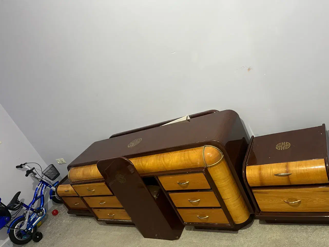 دراور ایینه بزرگ پاتختی|جاکفشی، کمد، دراور|شوش, |دیوار