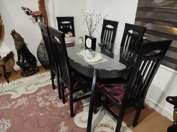 میز نهارخوری ۶ نفره|میز و صندلی غذاخوری|محمدیه-قزوین, |دیوار