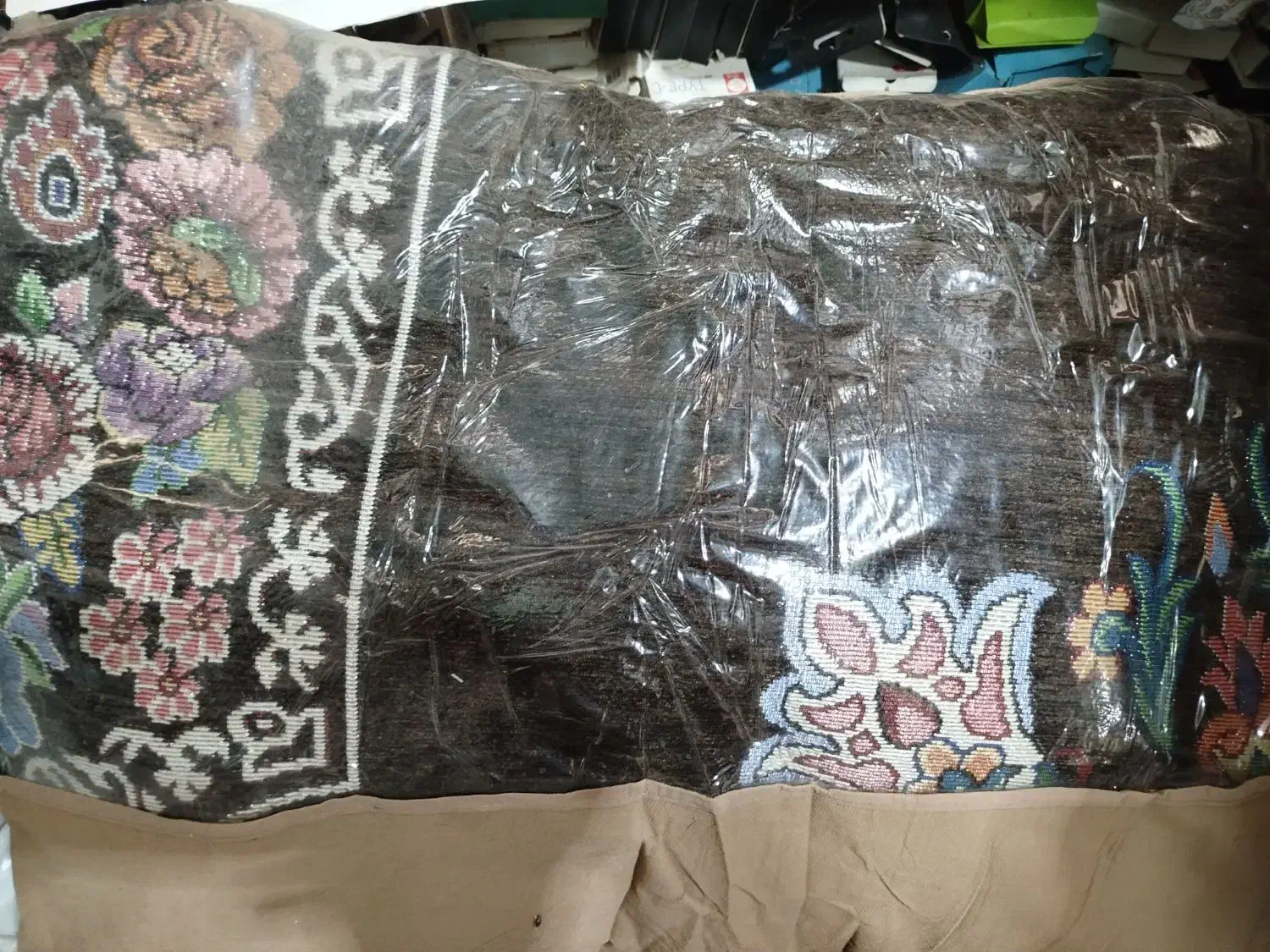 3عدد روفرشی سنگین  وزن طرح دار شبیه قالی سنگین|روفرشی|کارون, |دیوار