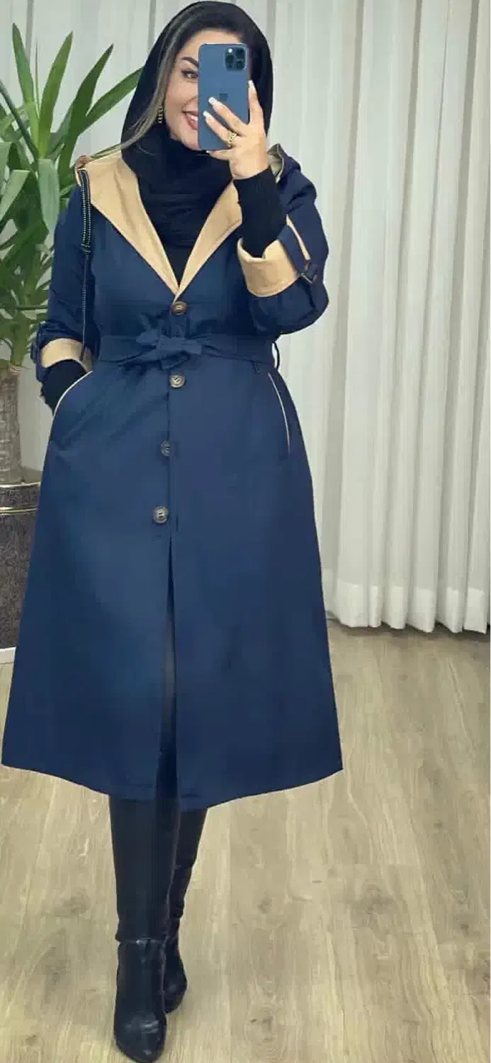 بارونی سرمه ای|لباس|همدان, |دیوار