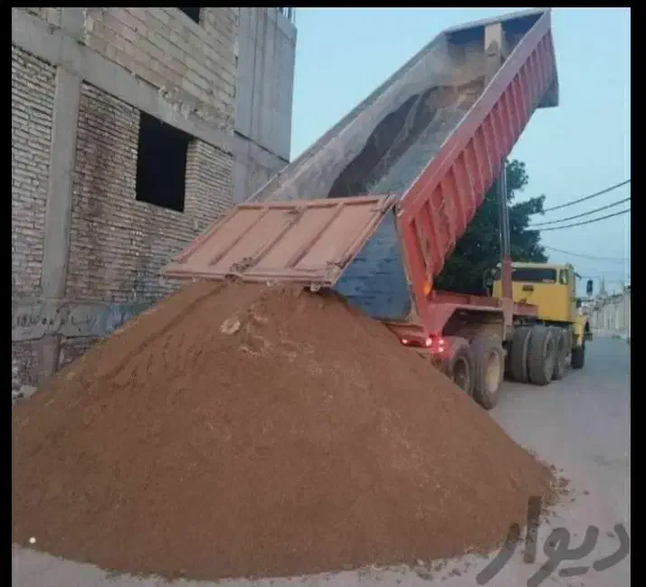 تریلی ماسه شسته شوشتر مستقیم نرم قرمز ۲۶تن|مصالح و تجهیزات ساختمان|خرمشهر, |دیوار