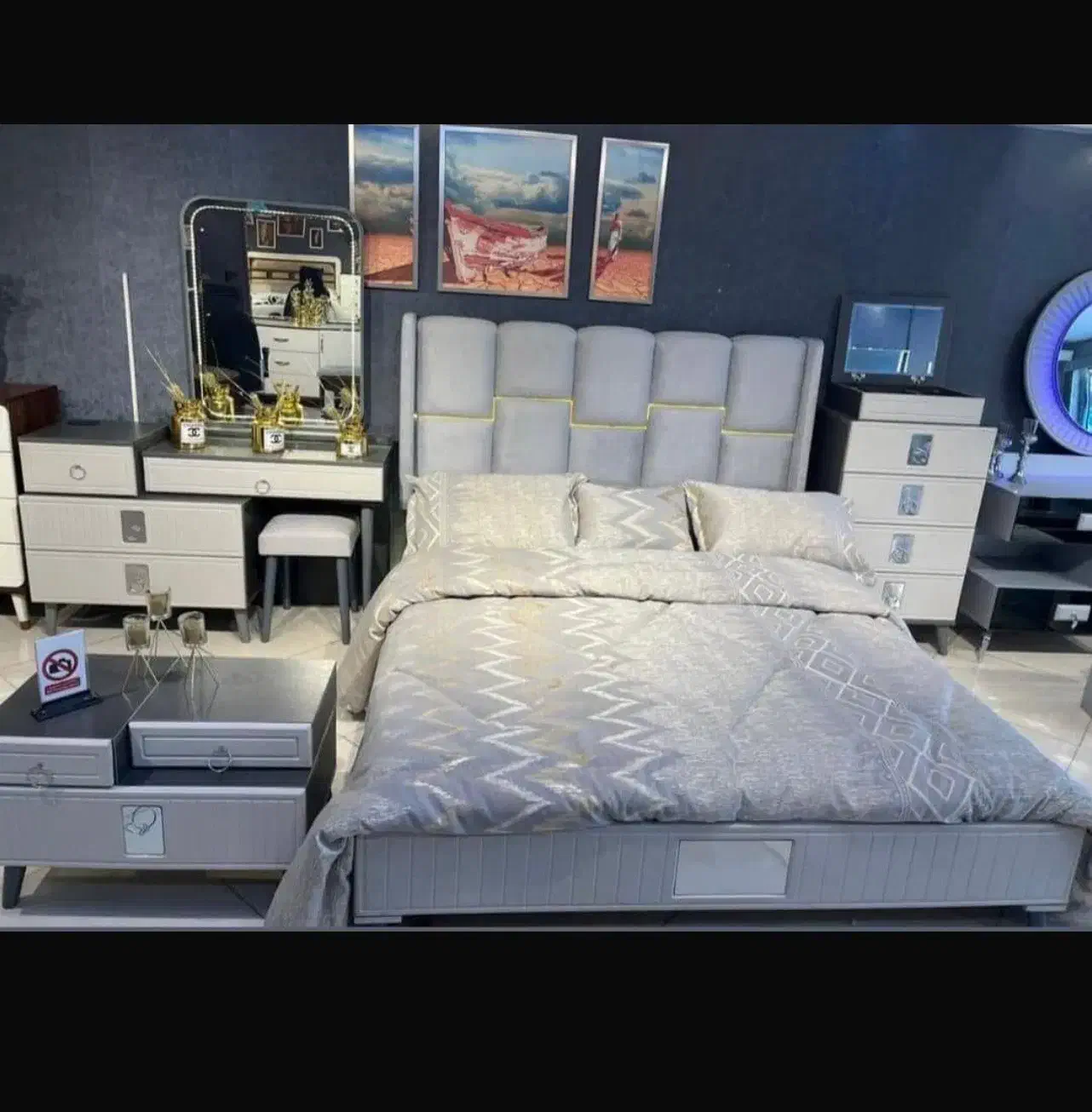 سرویس خواب نورا ـ سرای شاهکار|تخت و سرویس خواب|یزد, |دیوار