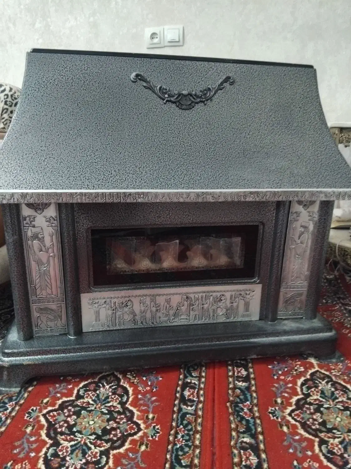 بخاری|بخاری، هیتر، شومینه|میانه, |دیوار