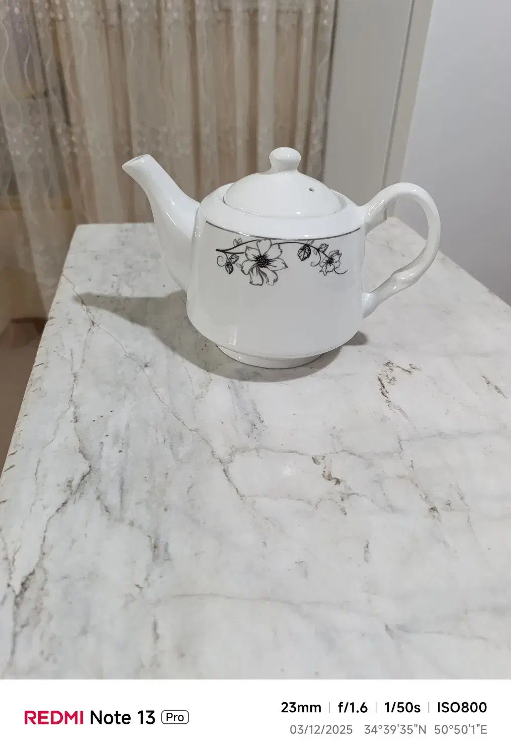 قوری چینی درحدنو|قوری، کتری، قهوه‌ساز دستی|قم, قلعه کامکار|دیوار