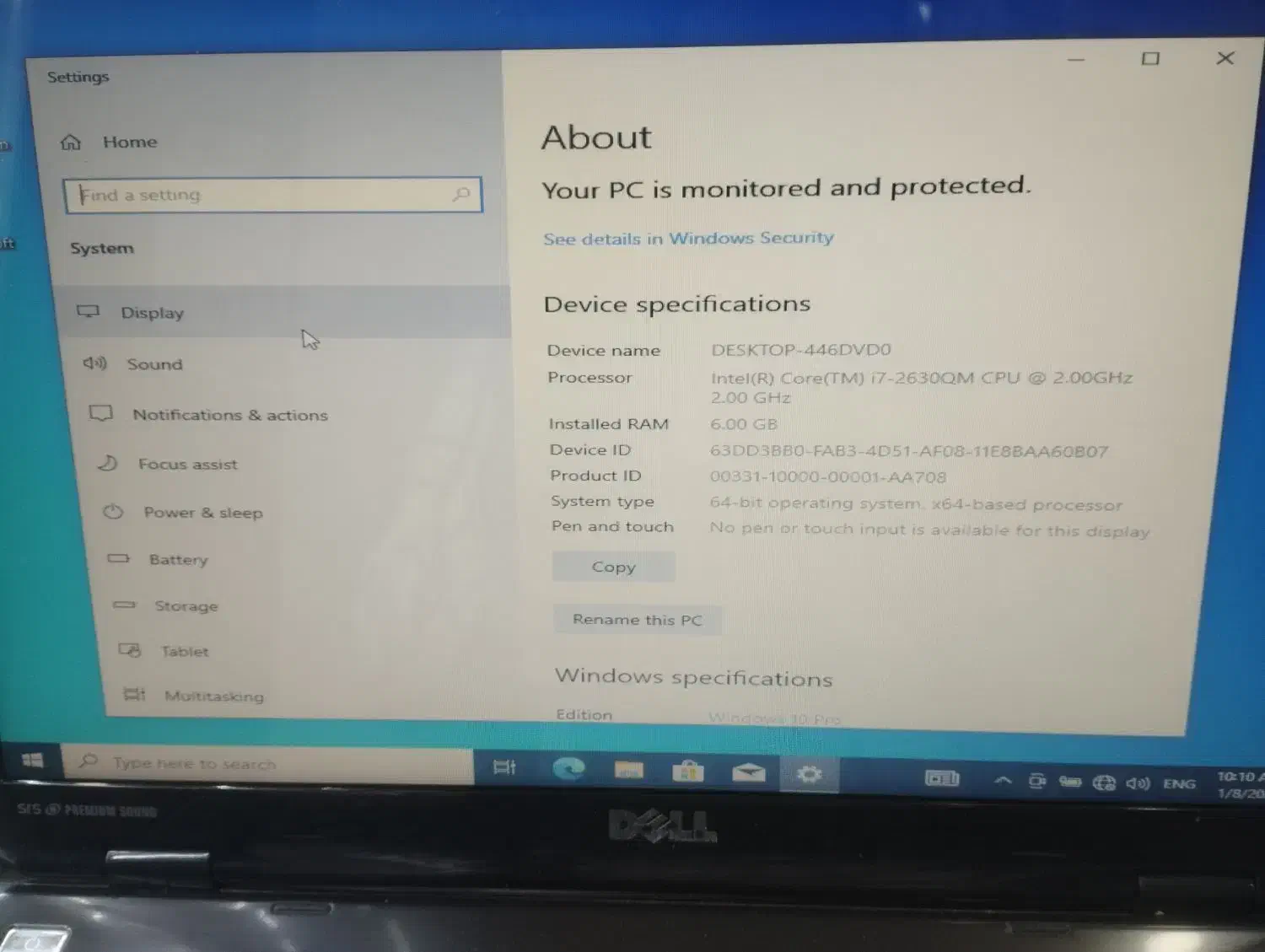 لب تاب dell|رایانه همراه|سنندج, |دیوار