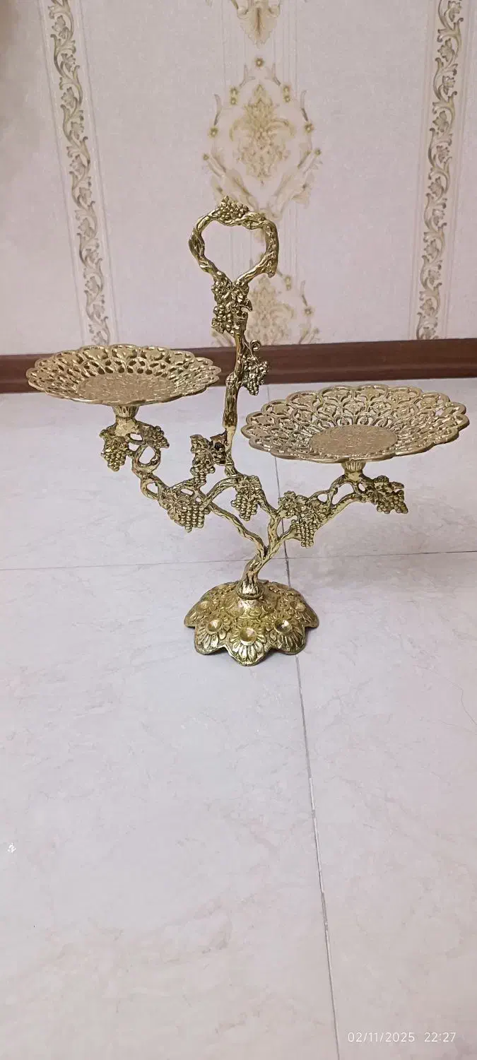 شیرنی خوری یا شکلات خوری برنزی|ظروف سرو و پذیرایی|تهران, خاک سفید|دیوار