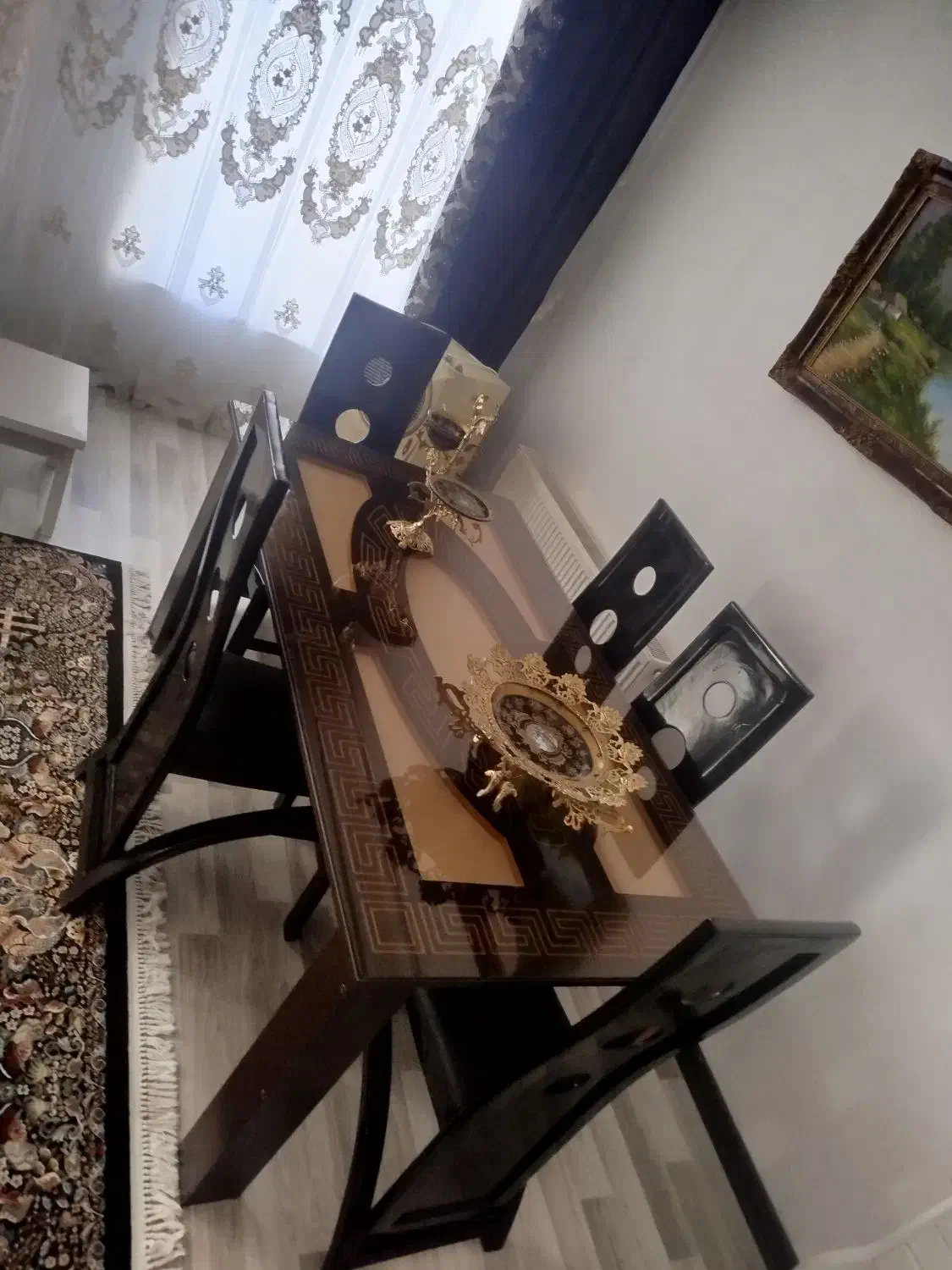 میز غذاخوری 6نفره با 5صندلی|میز و صندلی غذاخوری|مشگین شهر, |دیوار