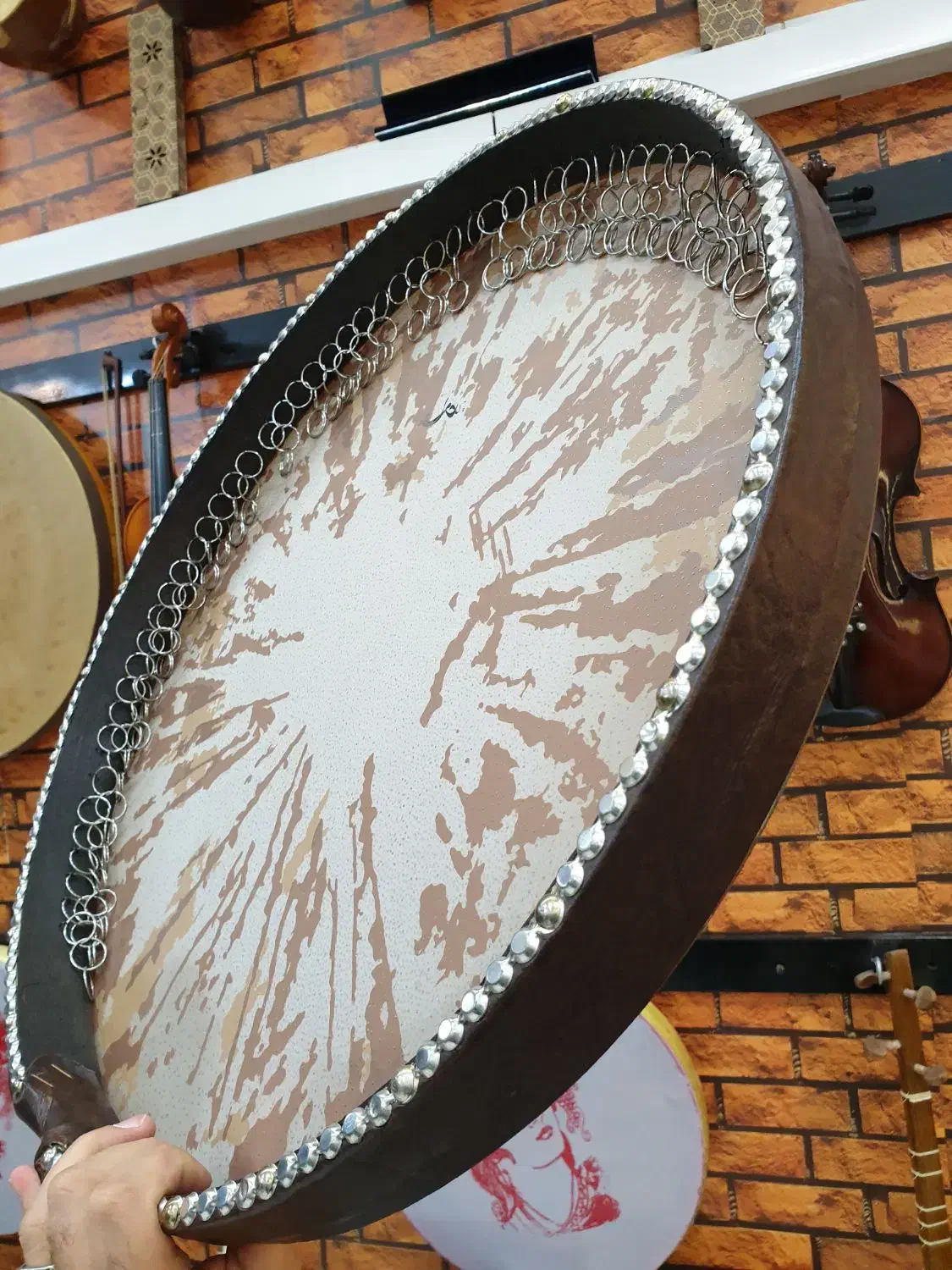 دف طوقه طلایی تائید استاد|سازهای سنتی|مشهد, گلبرگ شمالی|دیوار