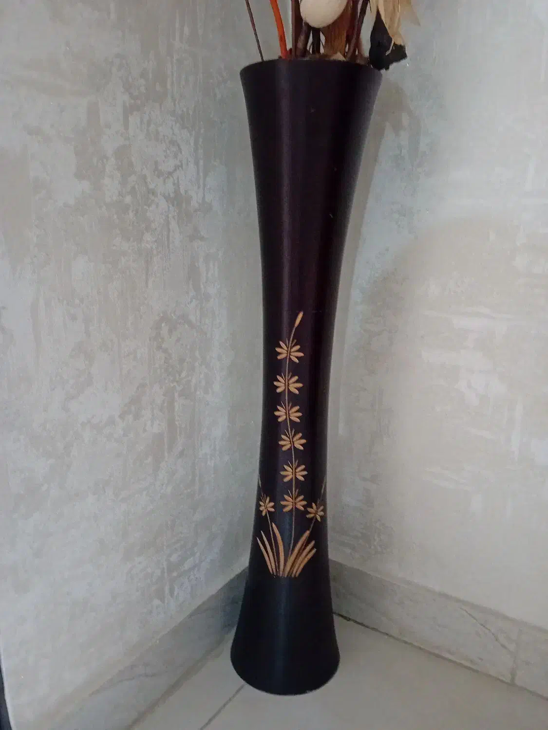 گلدان همراه با گل|گل مصنوعی|رشت, خمیران زاهدان|دیوار