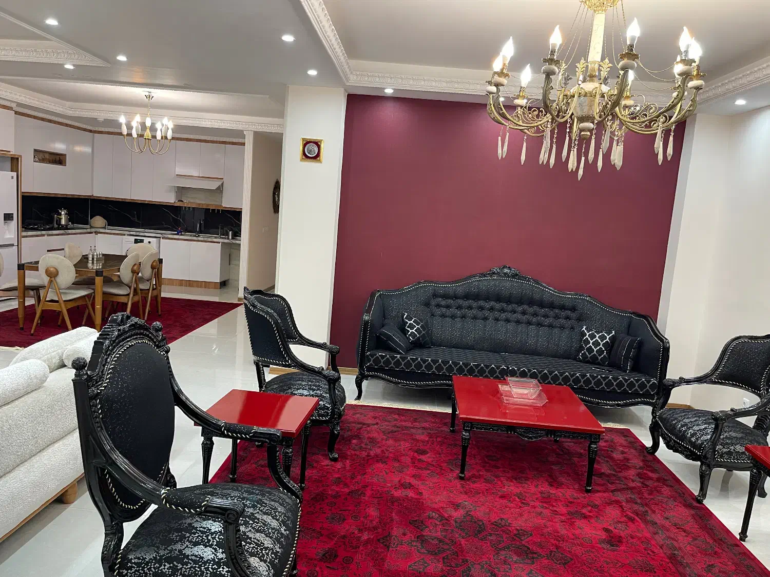 مبلمان استیل چوب راش|مبلمان خانگی و میز عسلی|سرعین, |دیوار