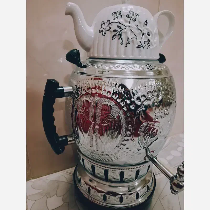 سماور ۳کار زرین همراه قوری|سماور، چای‌ساز، قهوه‌ساز|نیشابور, شریعتی|دیوار