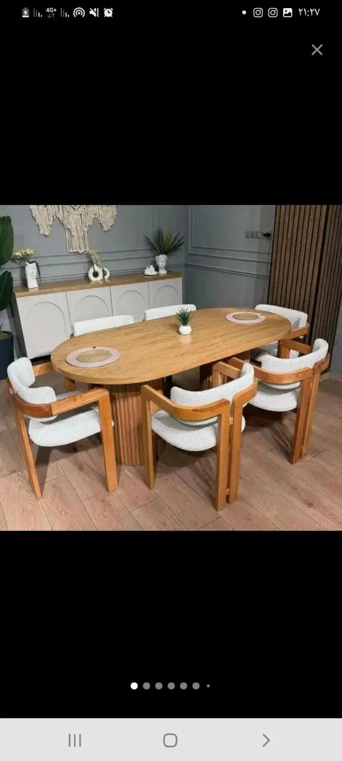 *نهار خوری.|میز و صندلی غذاخوری|تهران, خاک سفید|دیوار