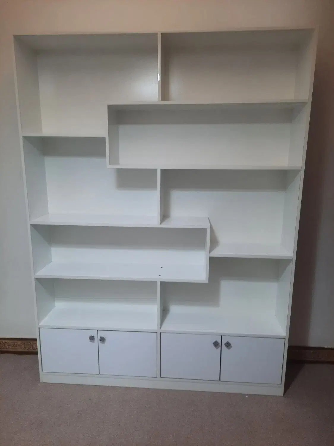 کتابخانه و دکوری|کتابخانه، شلف، قفسه‌های دیواری|اسلام‌شهر, شهرک قائمیه|دیوار