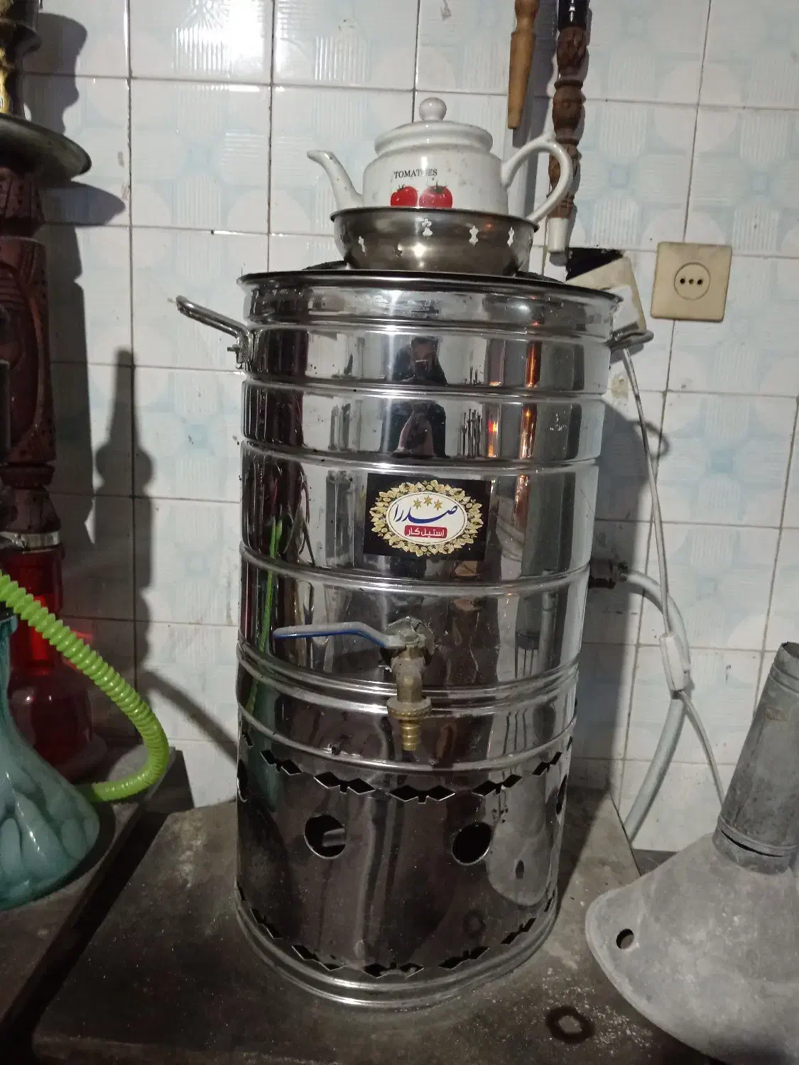 سماور گازی|سماور، چایساز، قهوهساز|رشت, معلولین|دیوار