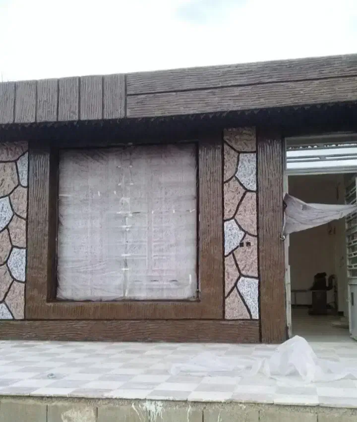 استادپلاستر طرح سنگ و طرح چوب آلاچیق کاهگل|خدمات پیشه و مهارت|هندیجان, |دیوار