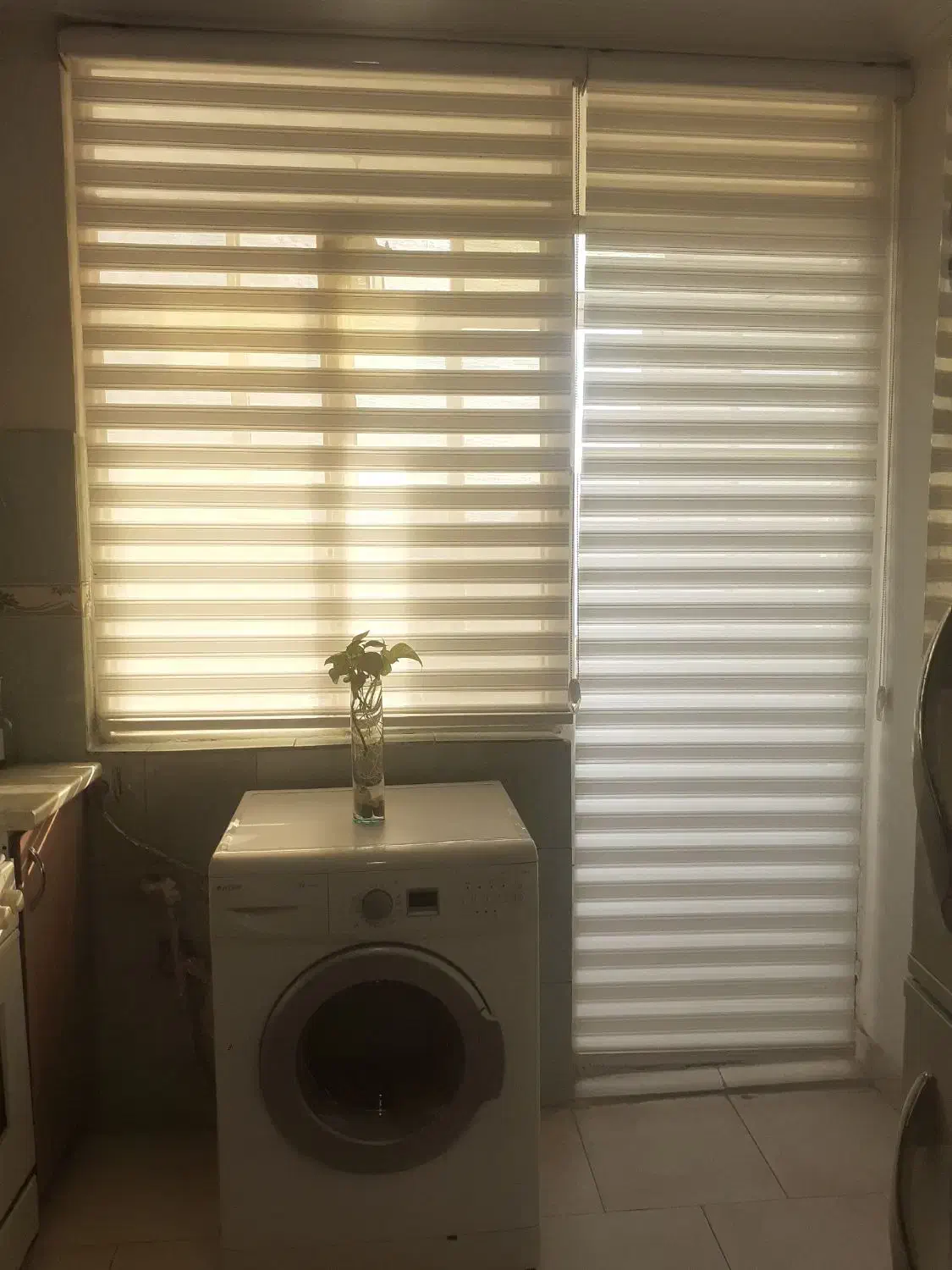 پرده زبرا رنگ سفید|پرده، رانر، رومیزی|مشهد, ایثارگران|دیوار