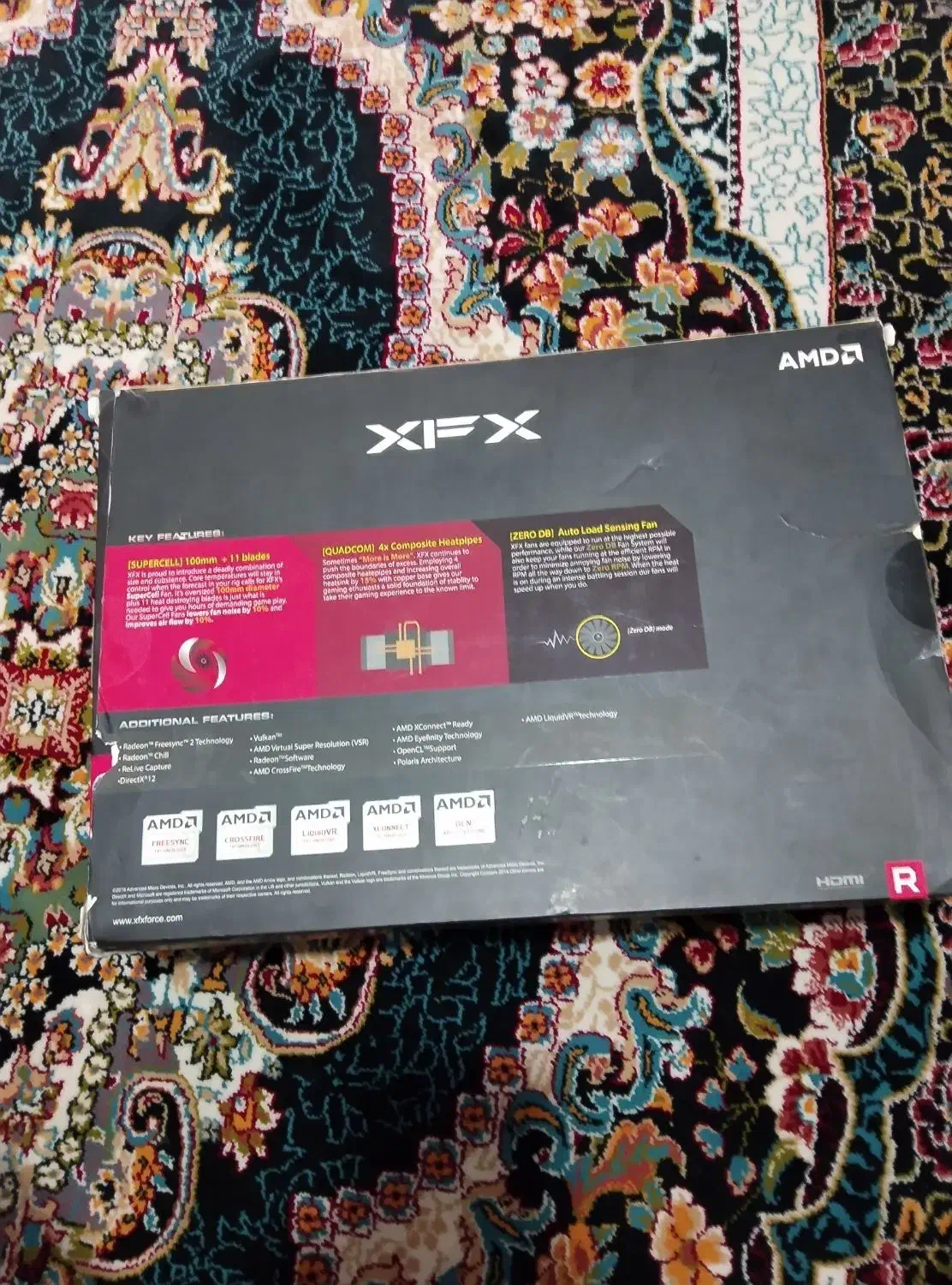 گرافیک RX 580 XFX 8G بدون ماین تمیز|قطعات و لوازم جانبی رایانه|نسیمشهر, |دیوار