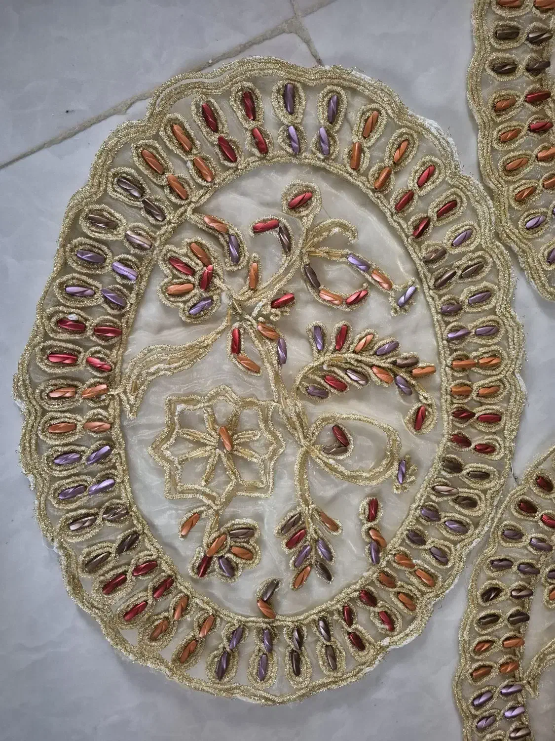 رومیزی هندی نونو|پرده، رانر، رومیزی|اندیشه, اندیشه فاز ۱|دیوار