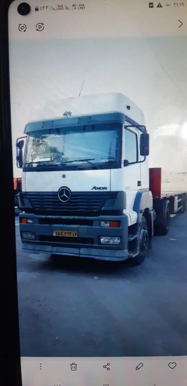 کشنده بنز آکسور مدل ۸۴|خودرو سنگین|شهرکرد, |دیوار