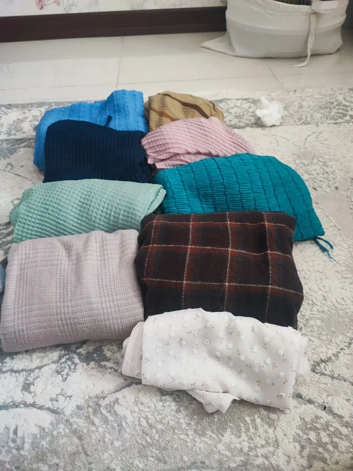 9عد روسری شالی نونو دونه ای 100تومان|لباس|سنندج, |دیوار