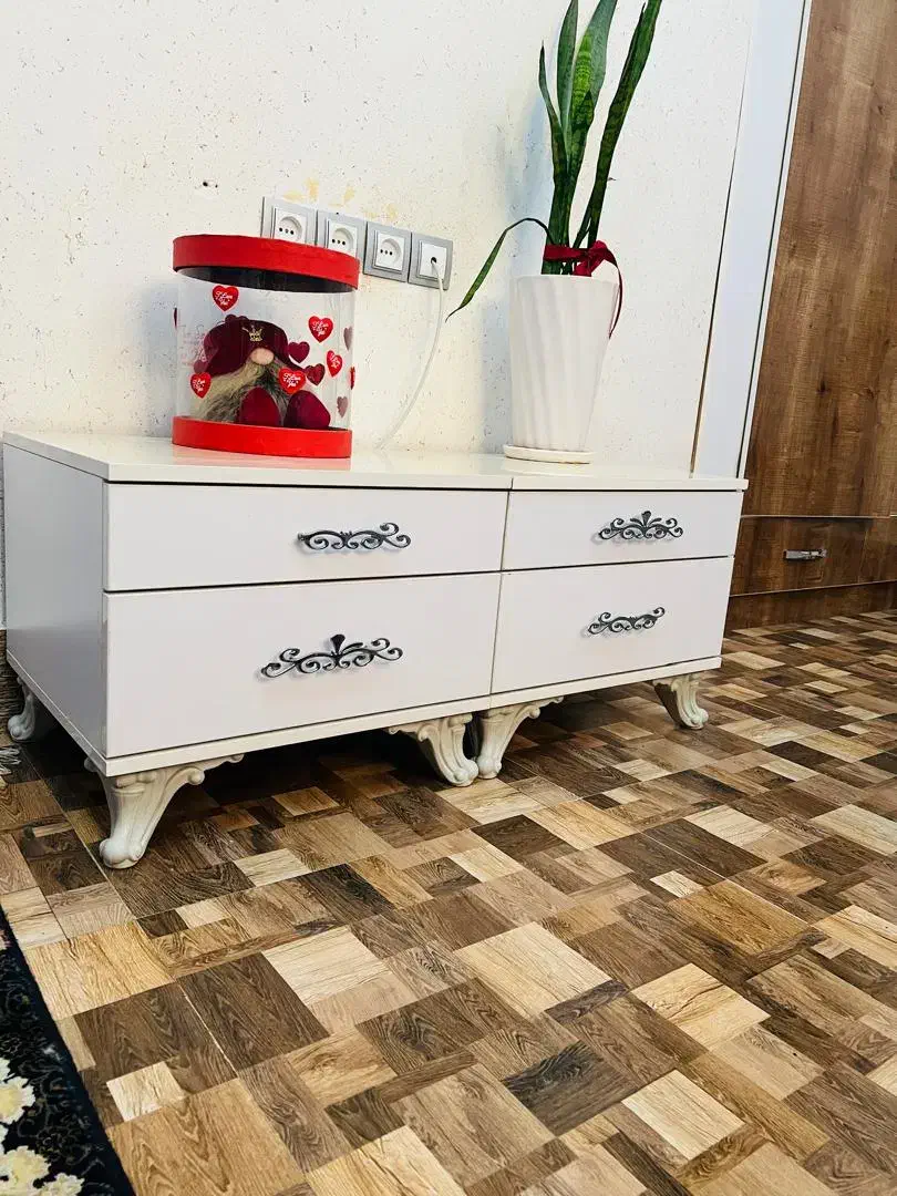 فروش فوری سرویس تخت و میز آرایش کامل با تشک|تخت و سرویس خواب|خرمشهر, |دیوار