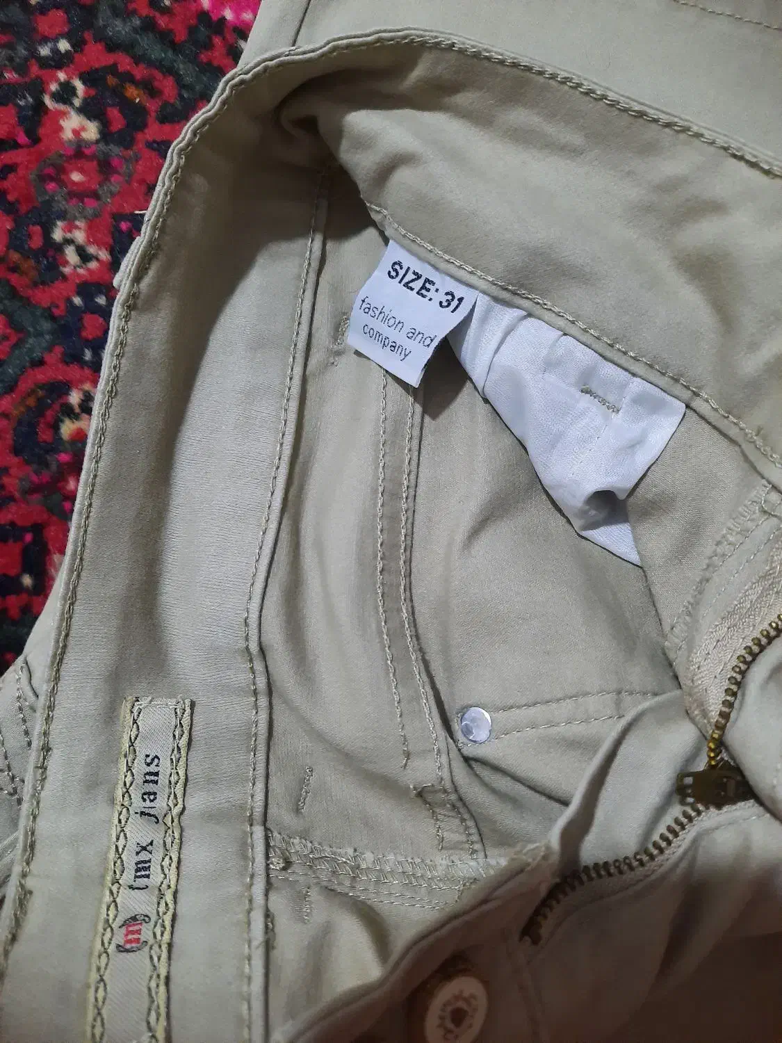 شلوار  کتان کرم دمپا|لباس|تبریز, |دیوار