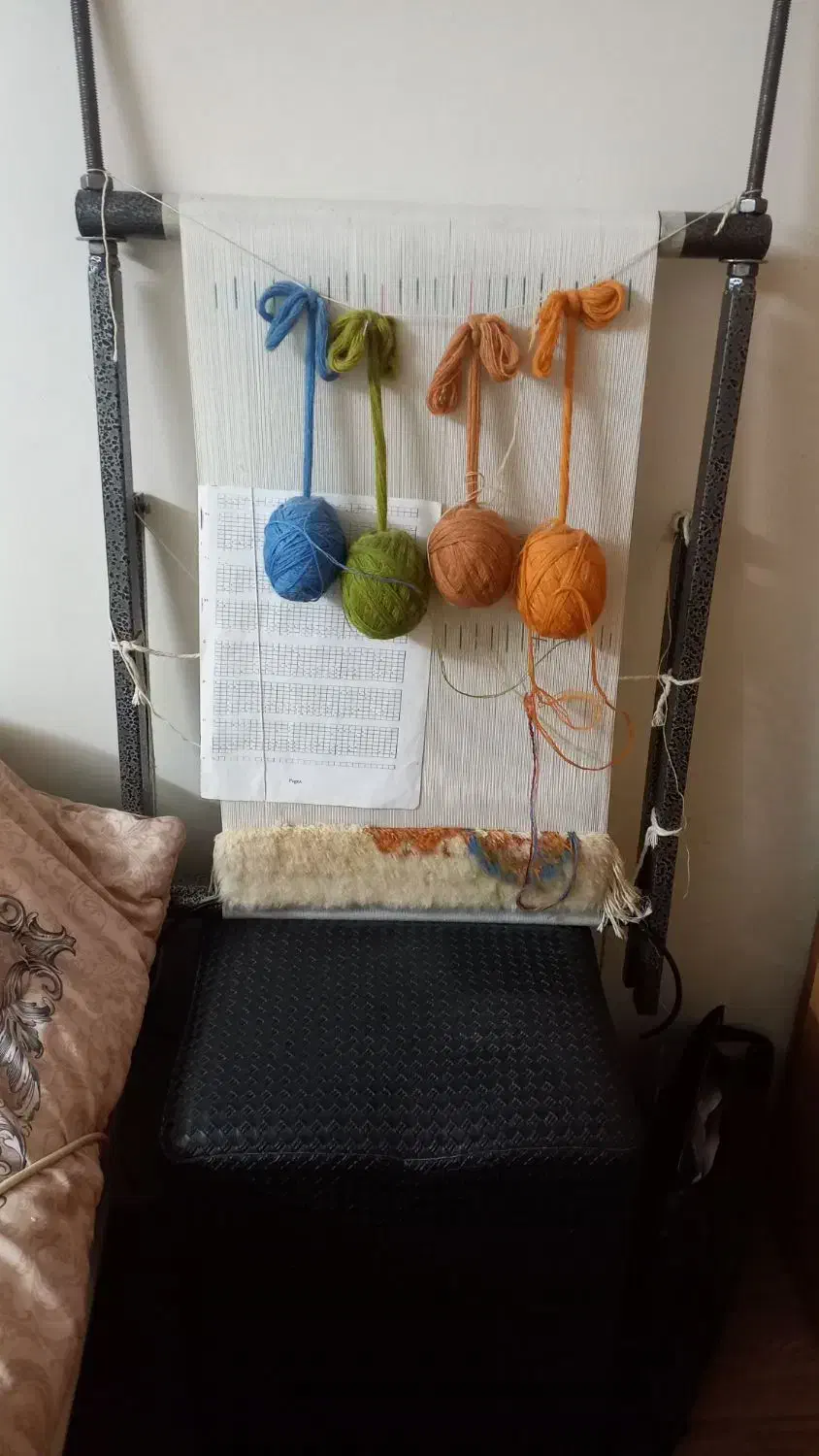 تابلوفرش نیمه بافت با نخ ابریشم|تابلو فرش|مشهد, آپارتمان های مرتفع|دیوار