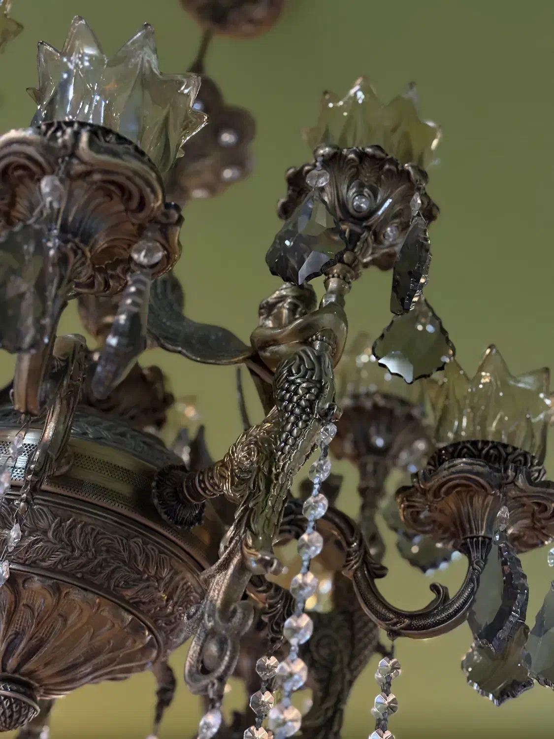 لوستر|لوستر و چراغ آویز|نیشابور, گمنام غربی|دیوار